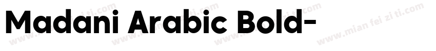 Madani Arabic Bold字体转换